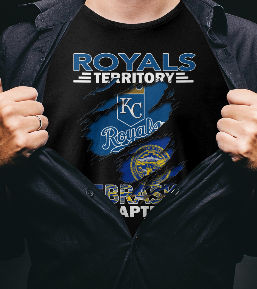 Royals Territory Nebraska Chapter KC Royals Logo State Seal T-Shirt