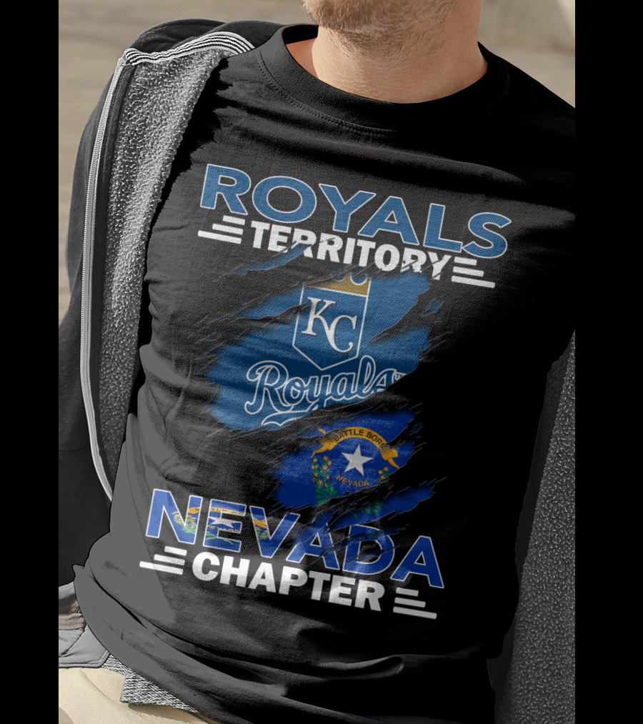 Royals Territory KC Nevada Chapter Battle Born Flag T-Shirt