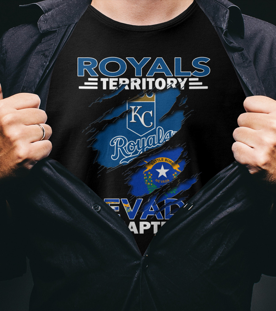 Royals Territory KC Nevada Chapter Battle Born Flag T-Shirt