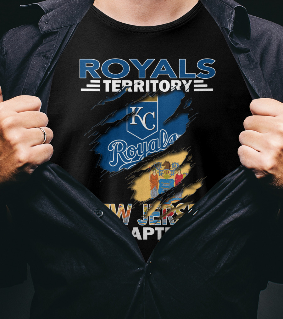 Royals Territory KC Logo New Jersey Chapter T-Shirt