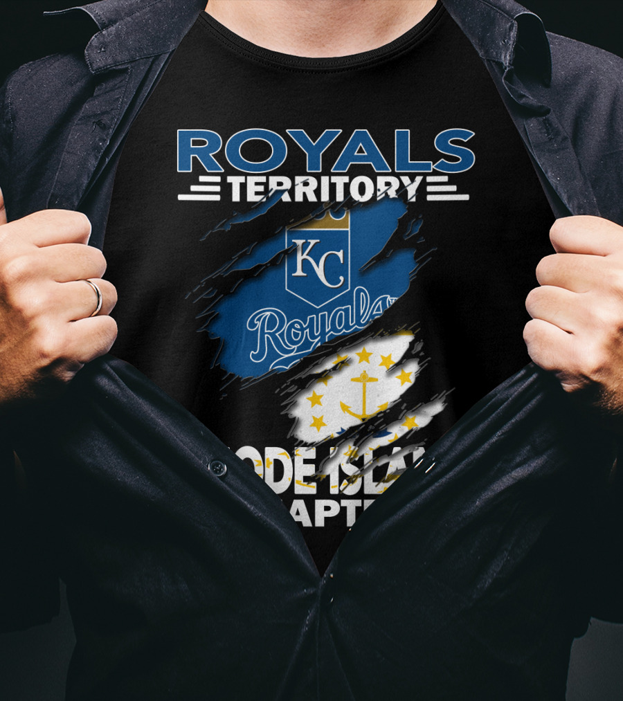 Royals Territory KC Rhode Island Chapter Anchor Stars T-Shirt