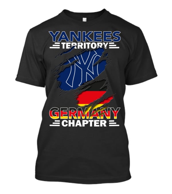 Yankees Territory Germany Chapter Flag Ripped NY T-Shirt
