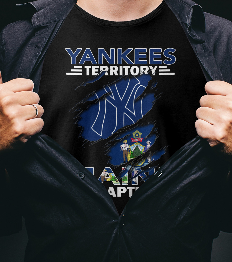 Yankees Territory Maine Chapter Emblem With State Seal T-Shirt