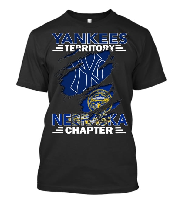 Yankees Territory Nebraska Chapter Yankees Logo Nebraska Seal T-Shirt