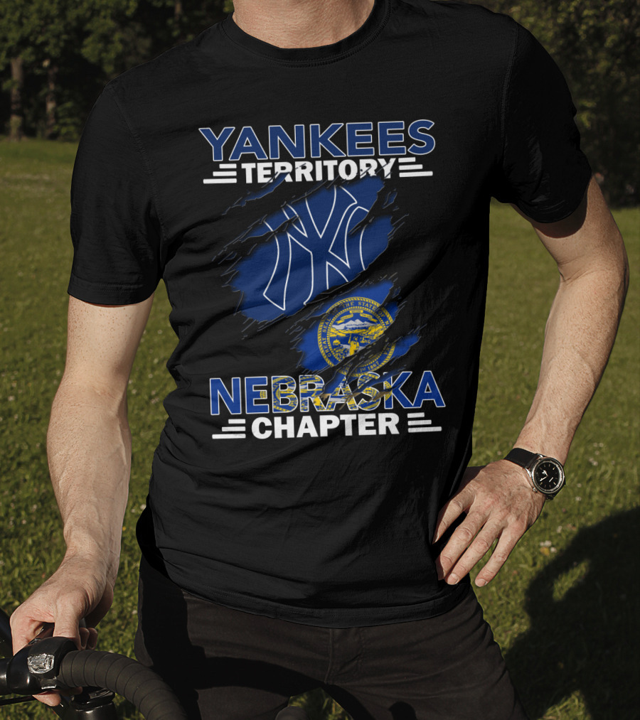 Yankees Territory Nebraska Chapter Yankees Logo Nebraska Seal T-Shirt