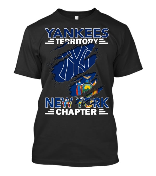 Yankees Territory New York Chapter Flag And Logo Fusion T-Shirt