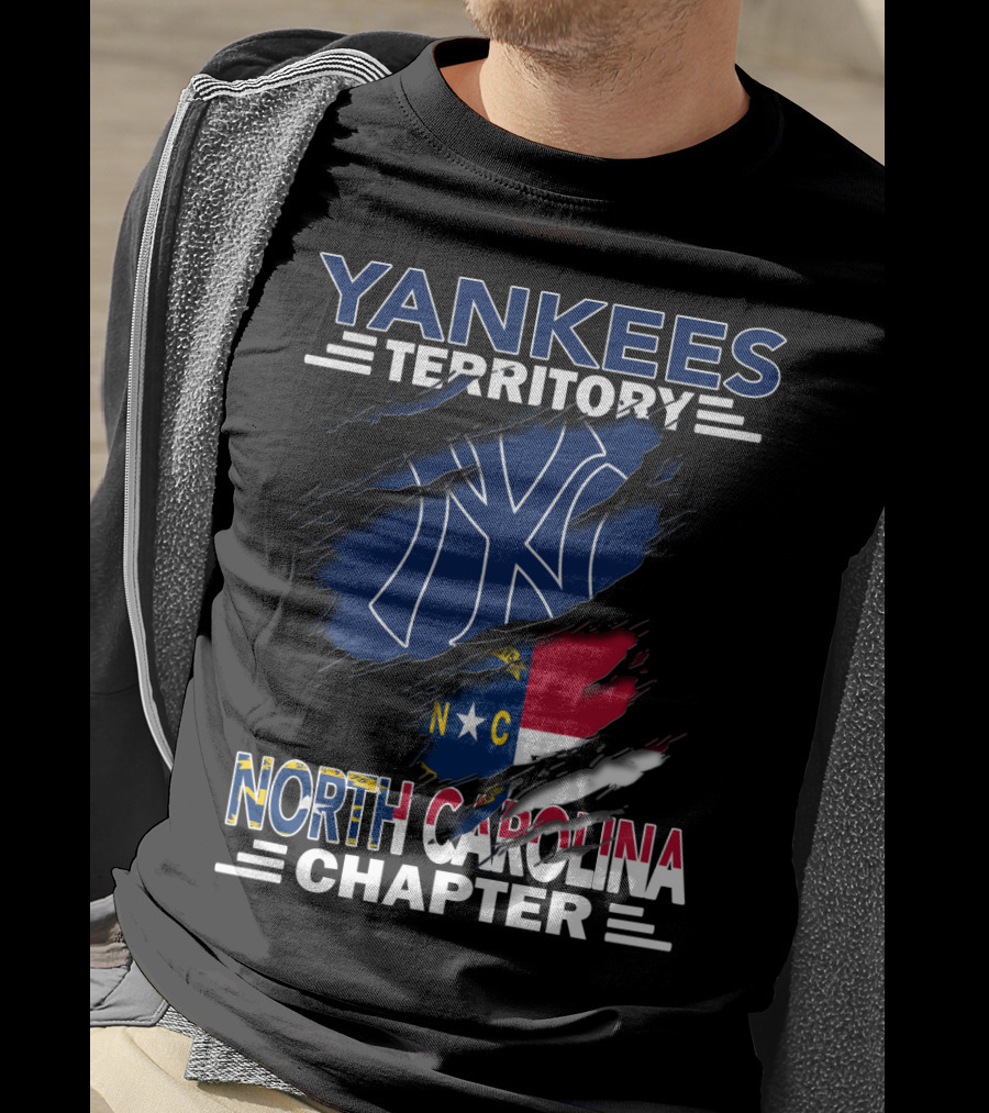 Yankees Territory North Carolina Chapter NY Logo And Flag T-Shirt