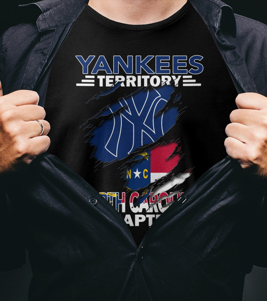 Yankees Territory North Carolina Chapter NY Logo And Flag T-Shirt