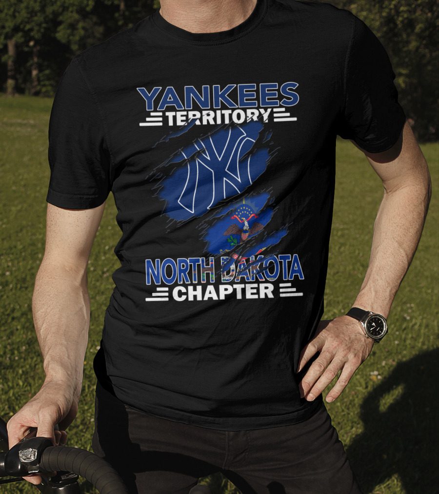 Yankees Territory North Dakota Chapter Flag T-Shirt