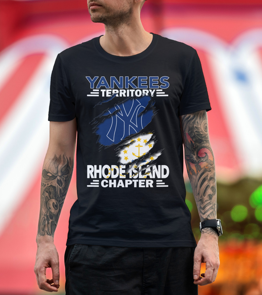 Yankees Territory New York Yankees Logo Rhode Island Chapter T-Shirt
