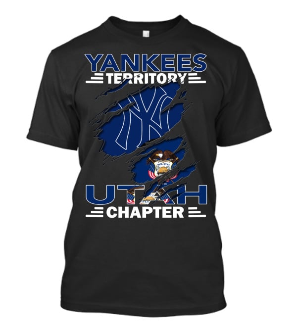 Yankees Territory Utah Chapter NY Logo With State Seal T-Shirt