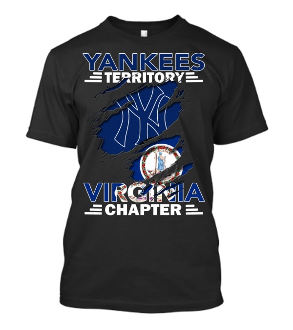 Yankees Territory Virginia Chapter Yankees Logo Virginia Flag T-Shirt