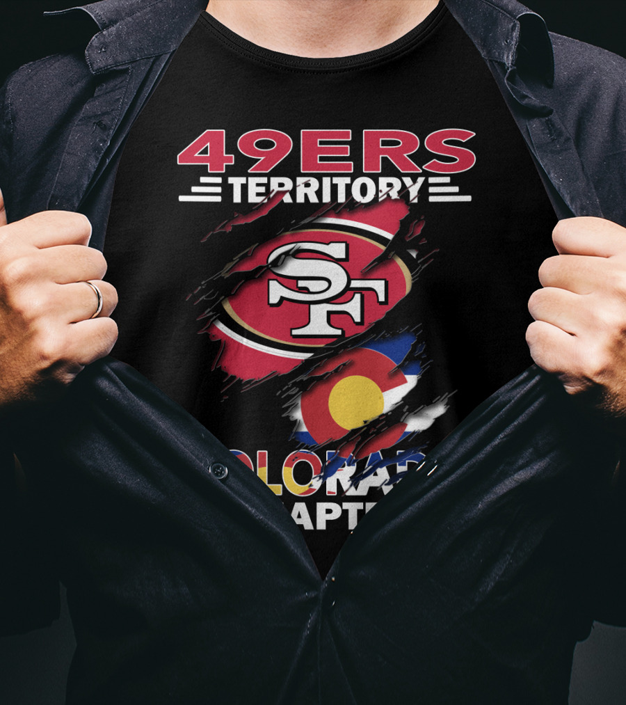49ers Territory SF Logo Colorado Flag Chapter T-Shirt