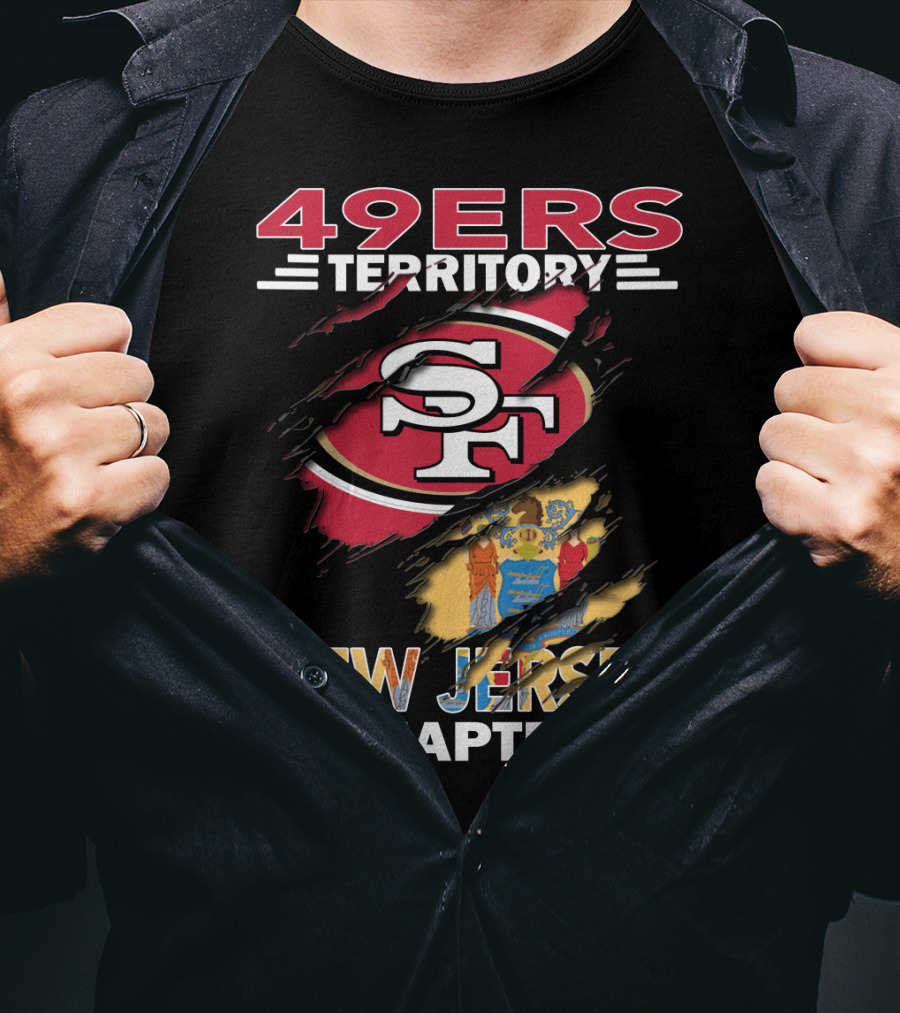 49ers Territory SF Logo New Jersey Chapter T-Shirt
