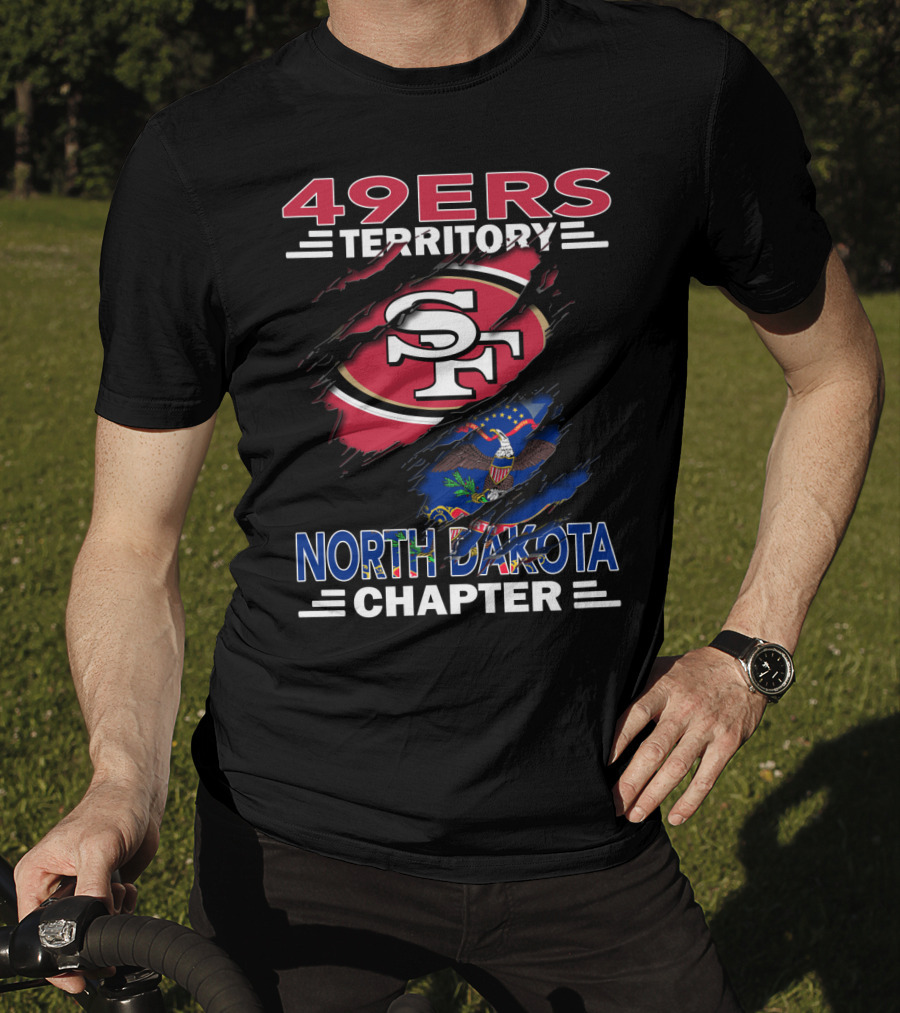 49ers Territory SF Logo North Dakota Chapter Flag T-Shirt