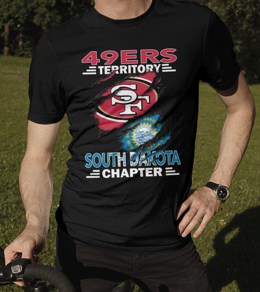 49ers Territory South Dakota Chapter SF Logo And State Emblem T-Shirt