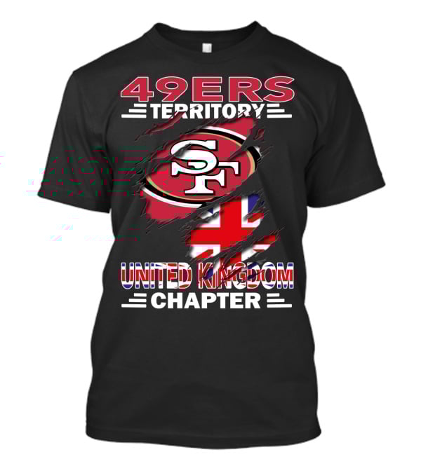 49ers Territory United Kingdom Chapter SF Logo Flag T-Shirt