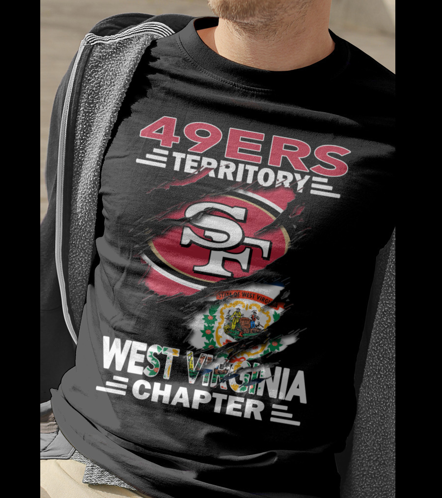 49ers Territory SF Logo West Virginia Chapter State Seal T-Shirt