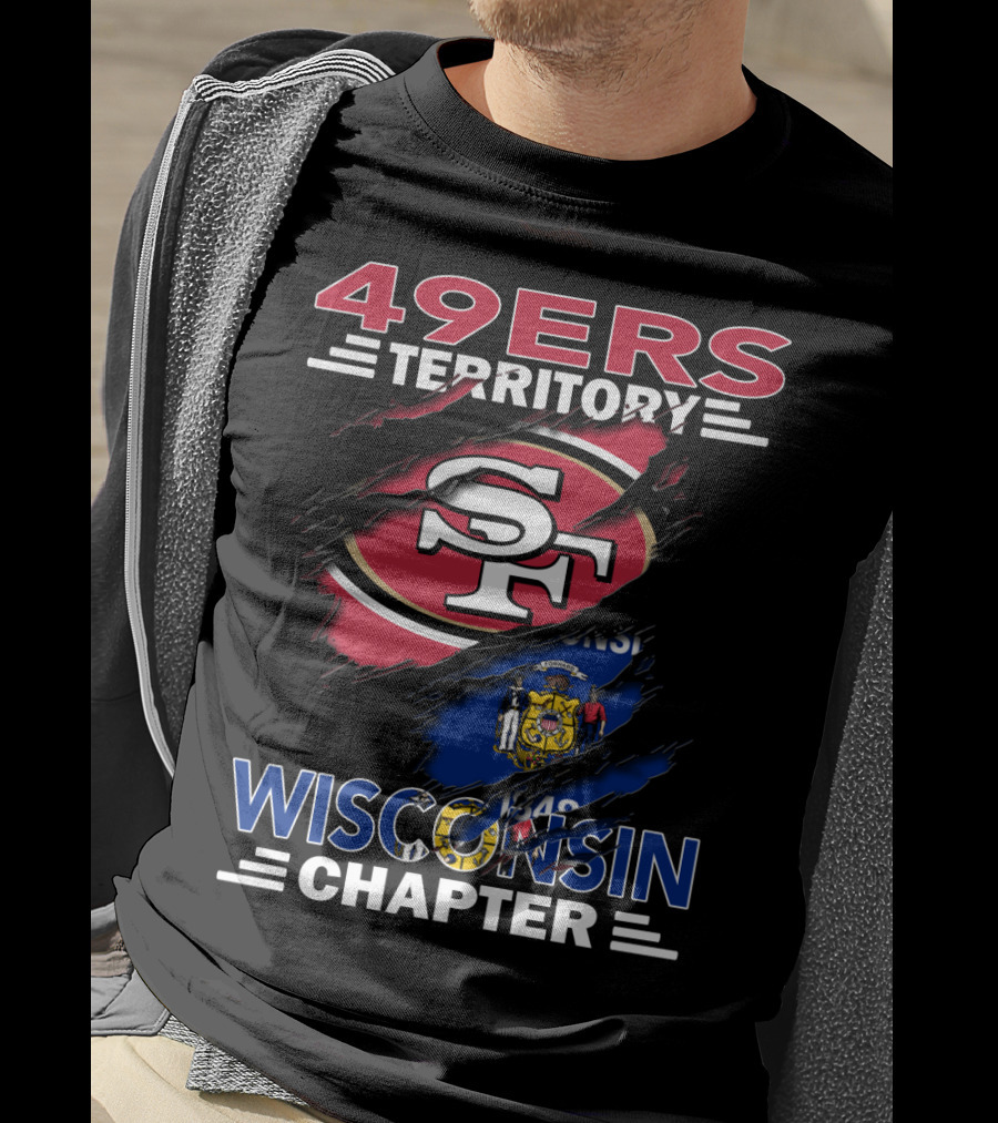 49ers Territory San Francisco Logo Wisconsin Chapter Flag T-Shirt