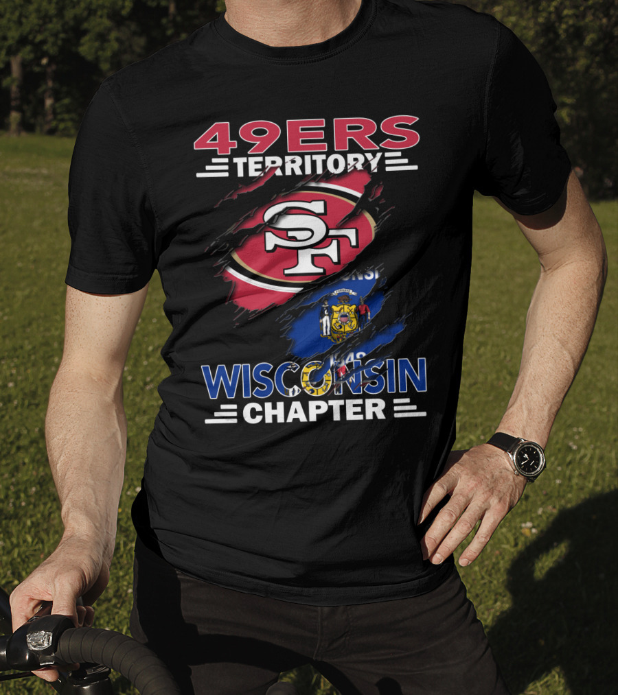 49ers Territory San Francisco Logo Wisconsin Chapter Flag T-Shirt
