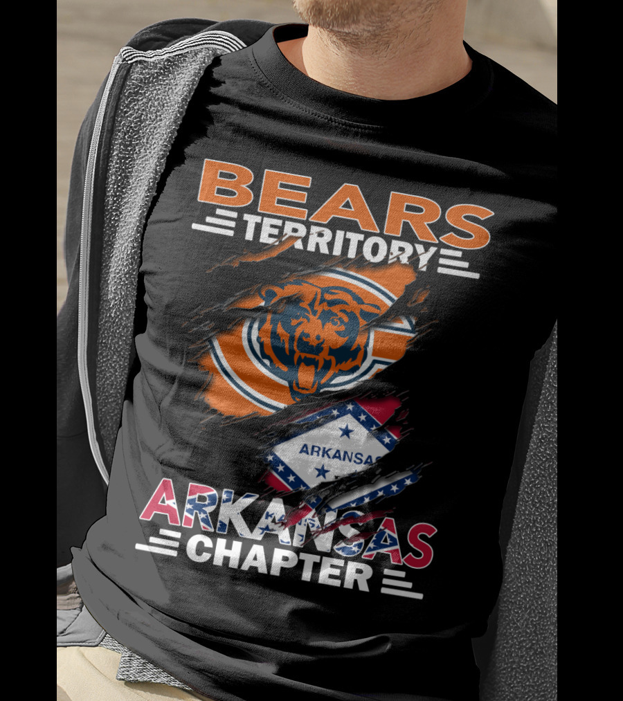 Bears Territory Chicago Bears Arkansas Chapter T-Shirt