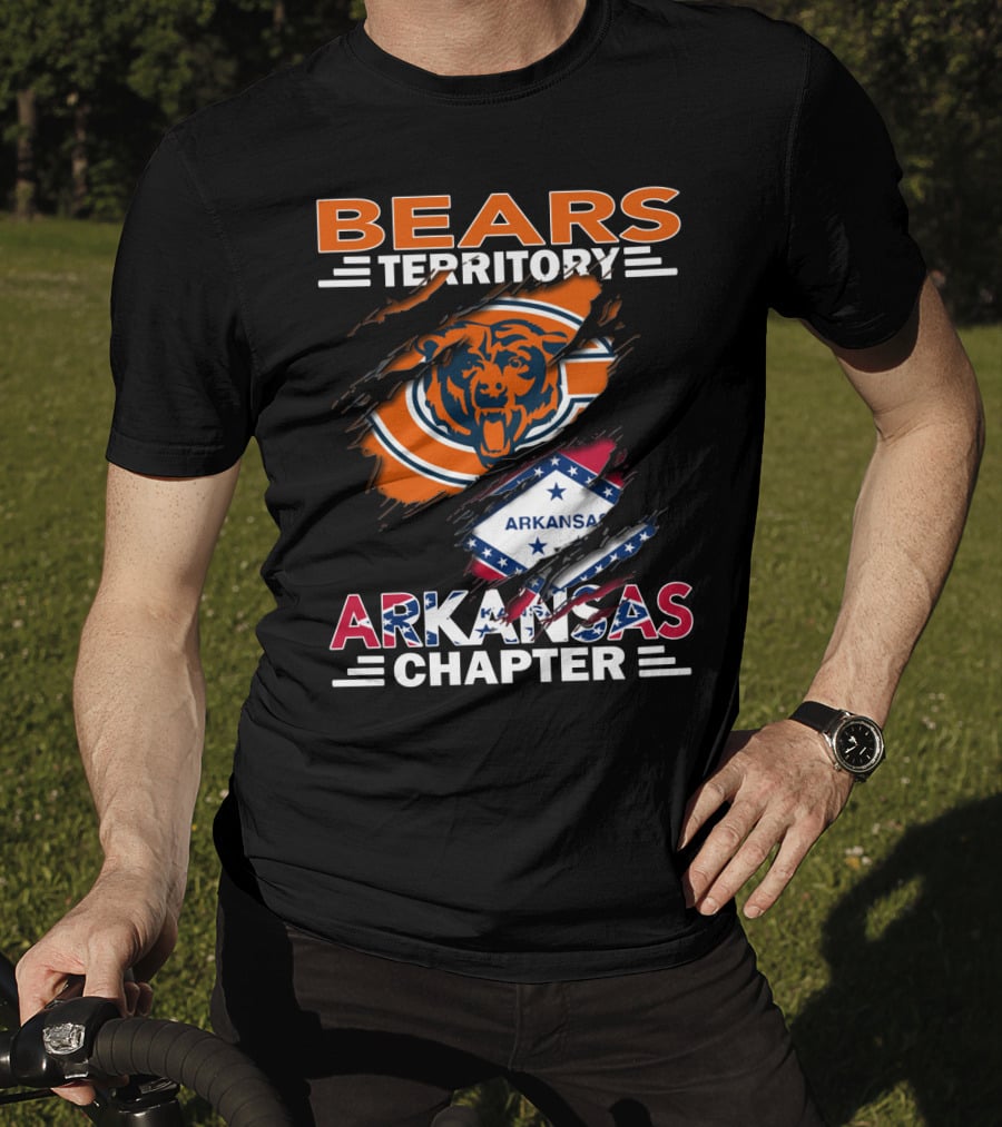 Bears Territory Chicago Bears Arkansas Chapter T-Shirt