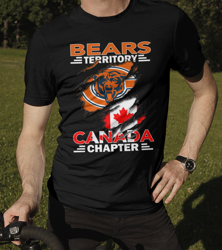 Bears Territory Canada Chapter Canadian Flag Bear T-Shirt