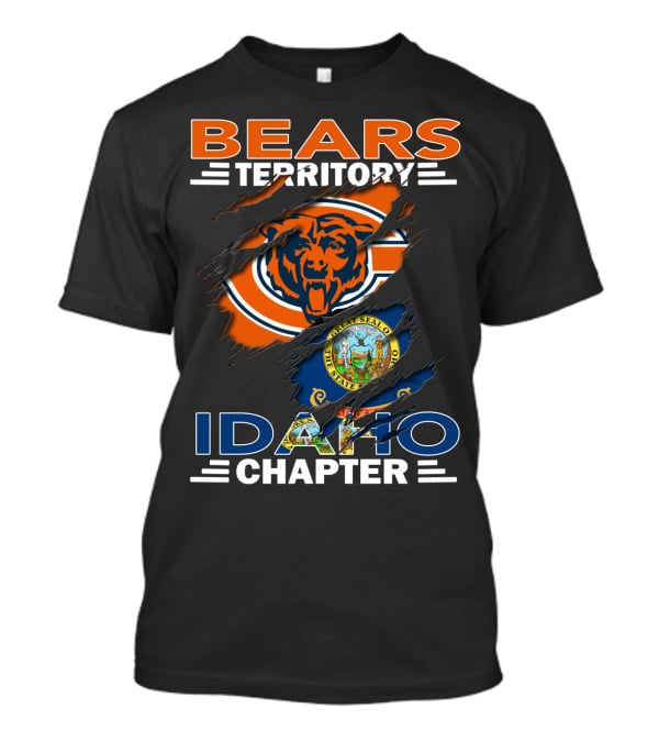 Bears Territory Idaho Chapter Chicago Bears State Seal T-Shirt