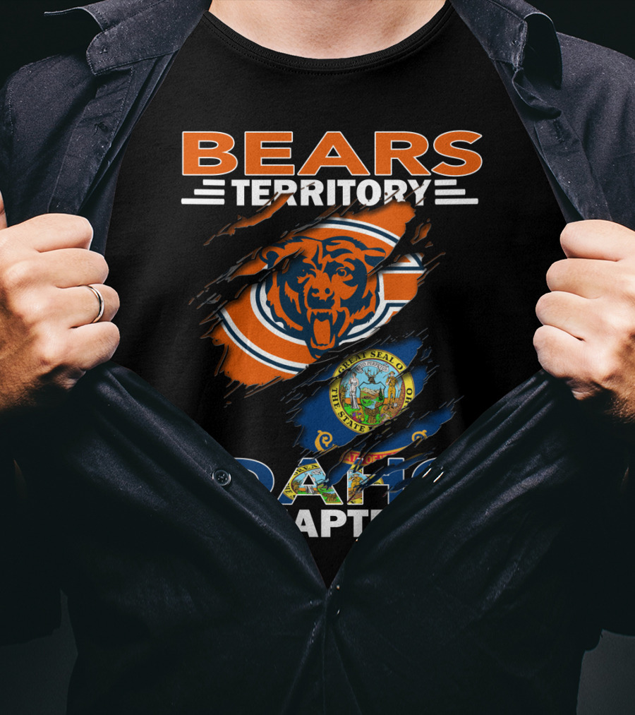 Bears Territory Idaho Chapter Chicago Bears State Seal T-Shirt