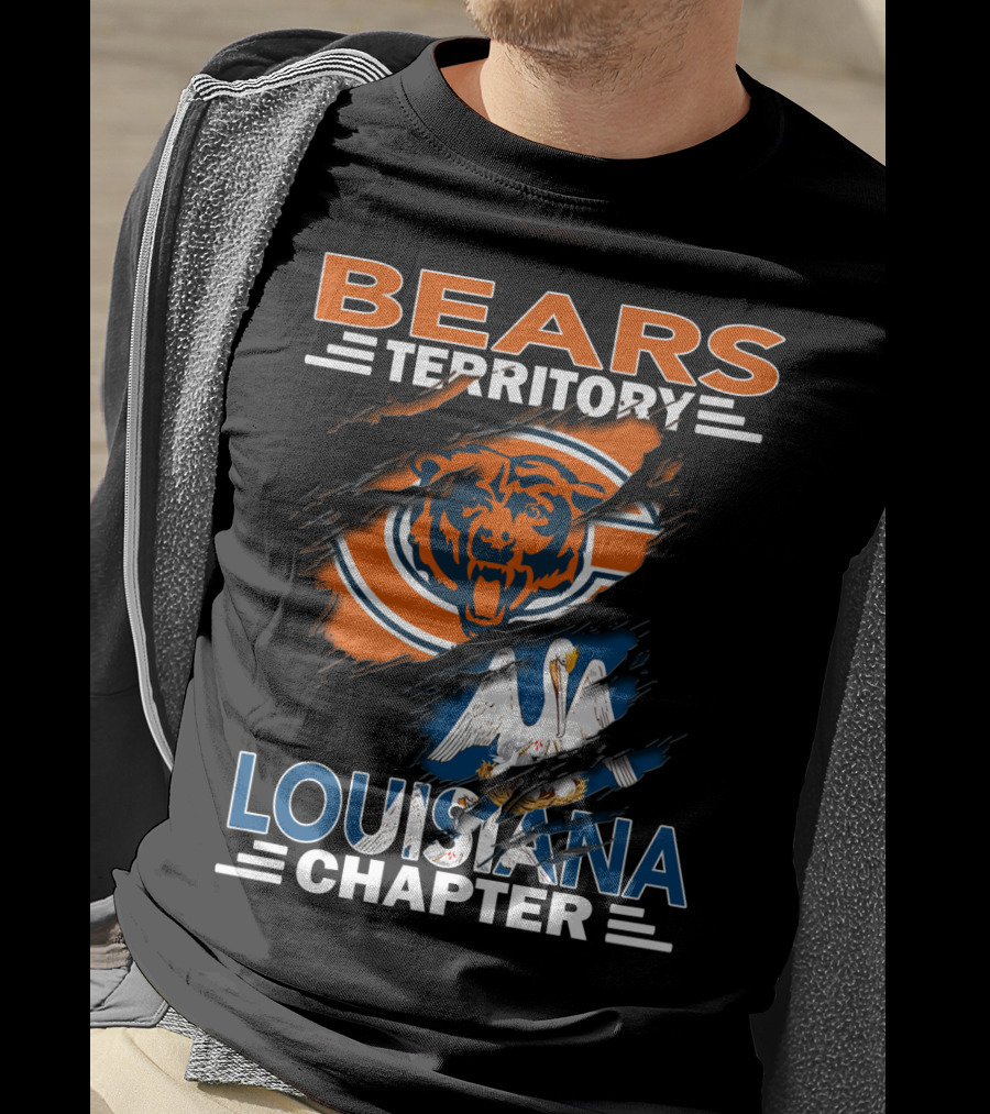 Bears Territory Chicago Logo Louisiana Chapter T-Shirt