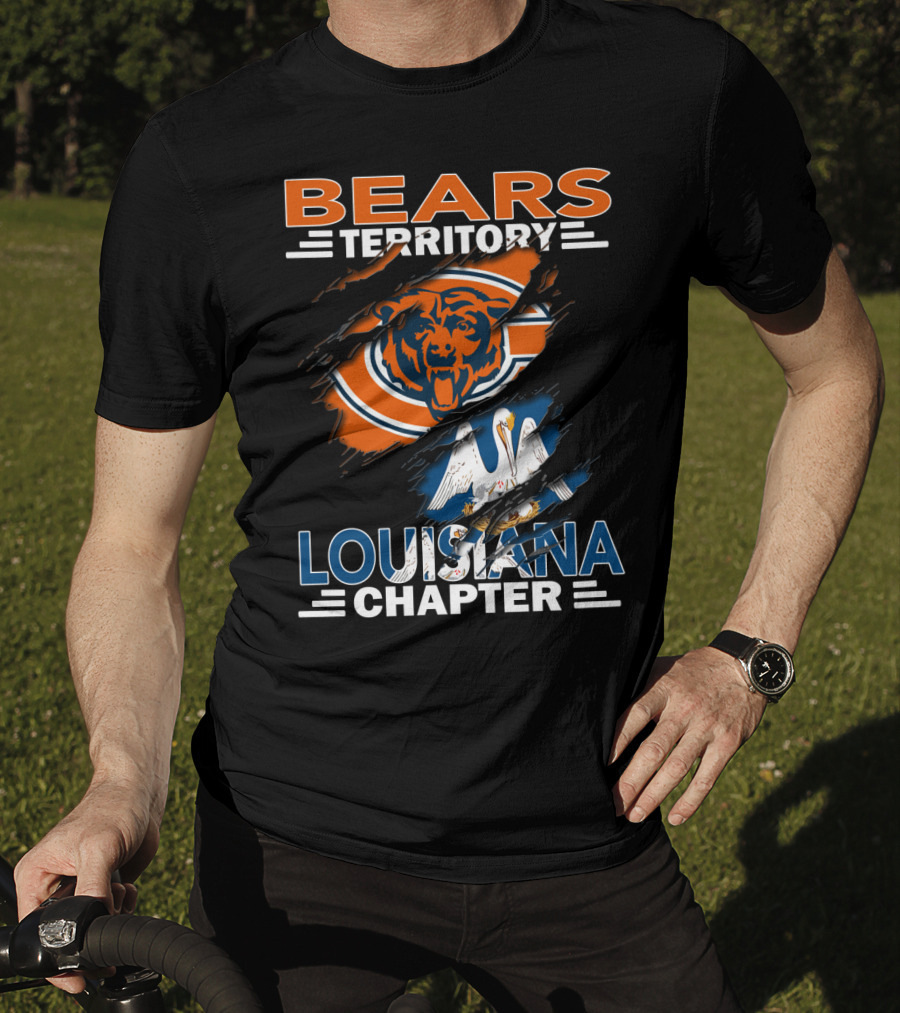 Bears Territory Chicago Logo Louisiana Chapter T-Shirt