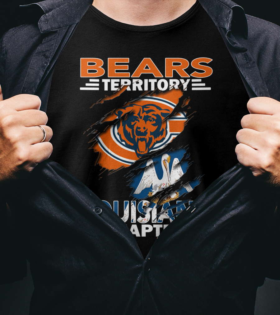 Bears Territory Chicago Logo Louisiana Chapter T-Shirt