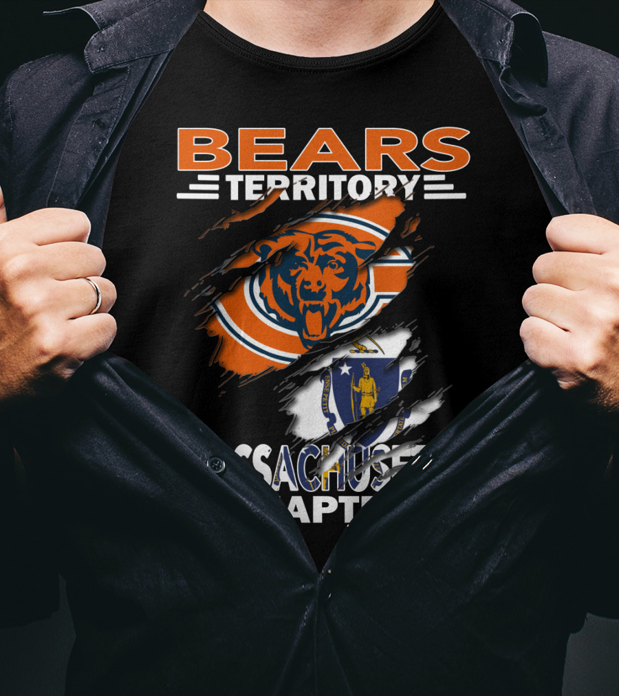 Bears Territory Massachusetts Chapter NFL Fan T-Shirt