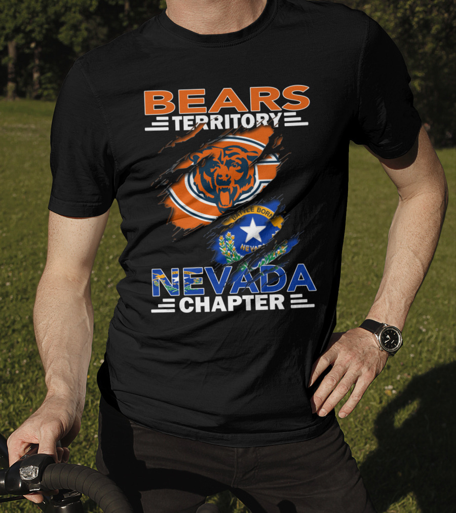 Bears Territory Nevada Chapter Battle Born Flag Emblem T-Shirt