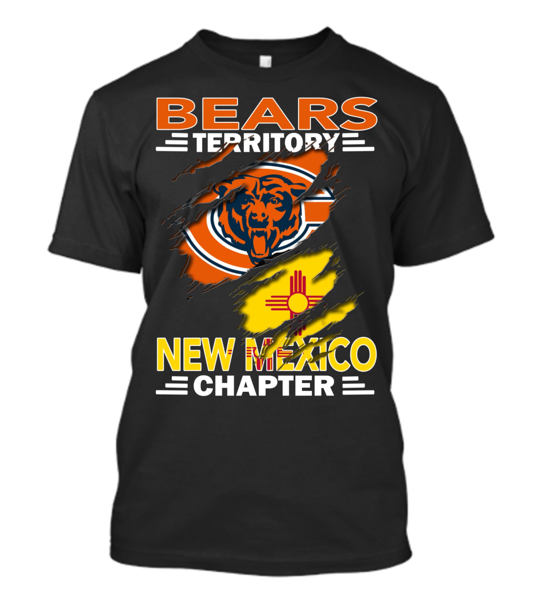 Bears Territory New Mexico Chapter Chicago Bears Logo Zia T-Shirt