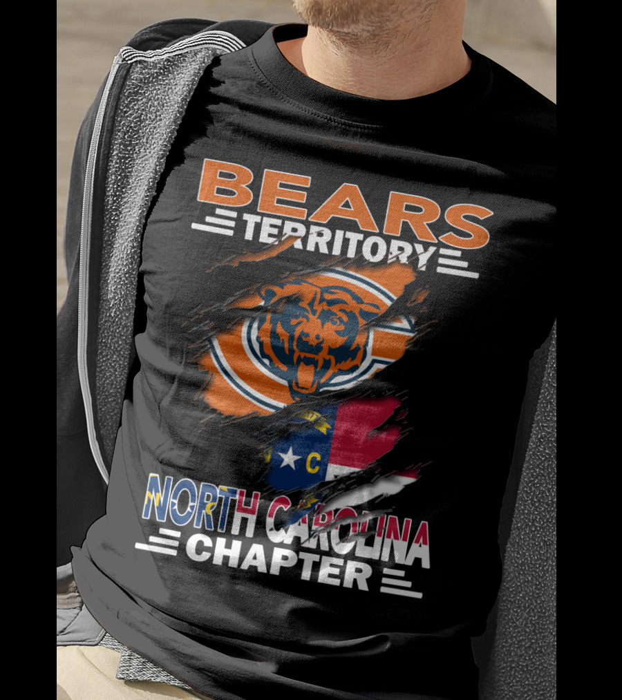 Bears Territory Chicago Bears North Carolina Chapter T-Shirt