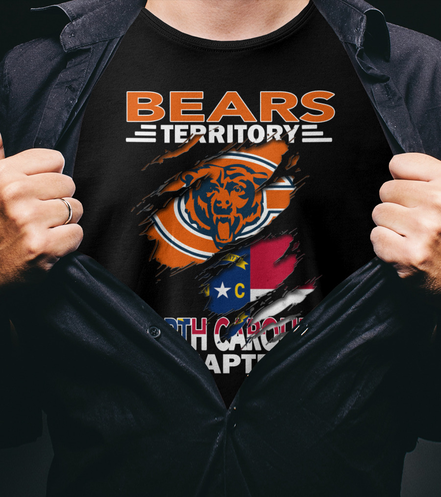 Bears Territory Chicago Bears North Carolina Chapter T-Shirt