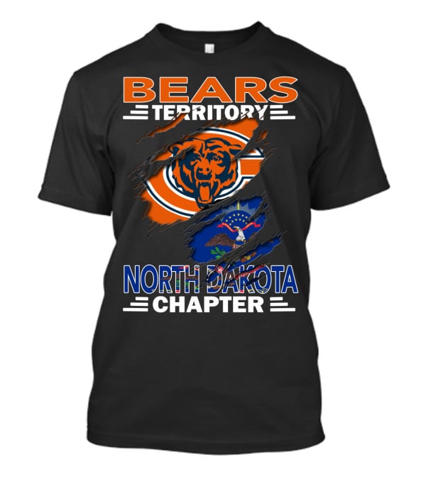BEARS Territory Chicago Bears North Dakota Chapter T-Shirt