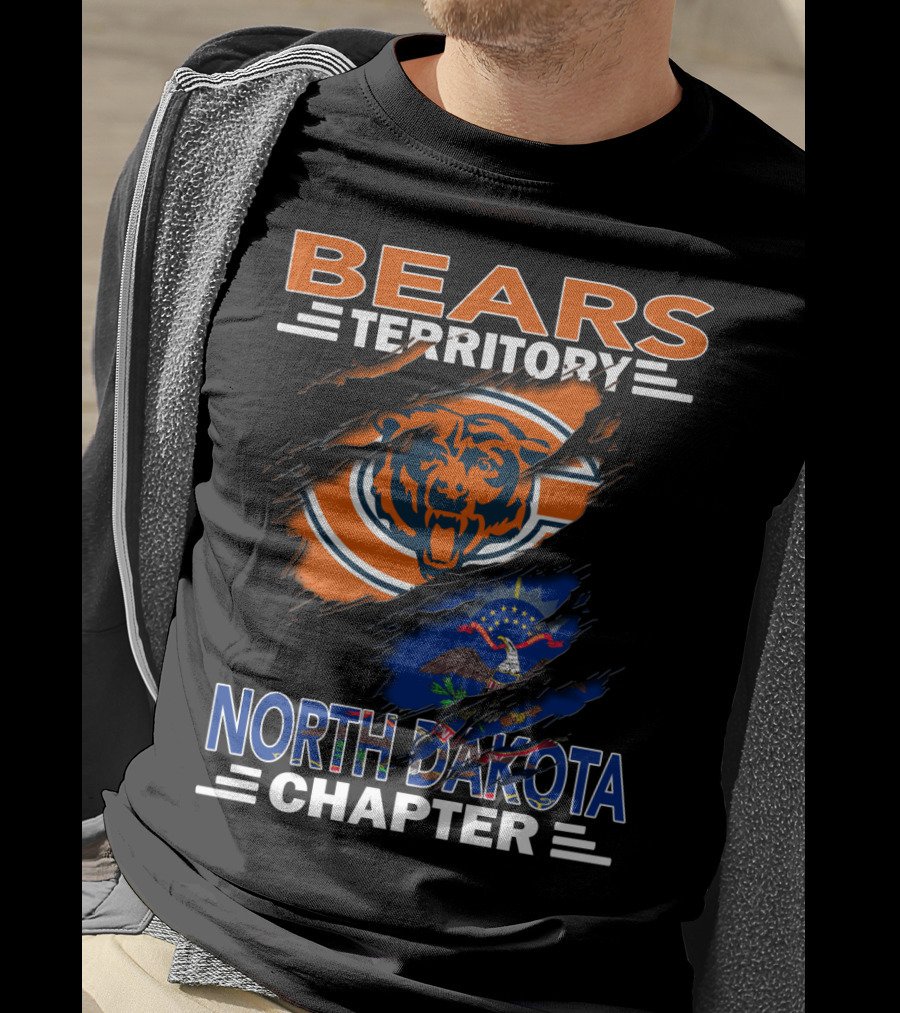 BEARS Territory Chicago Bears North Dakota Chapter T-Shirt