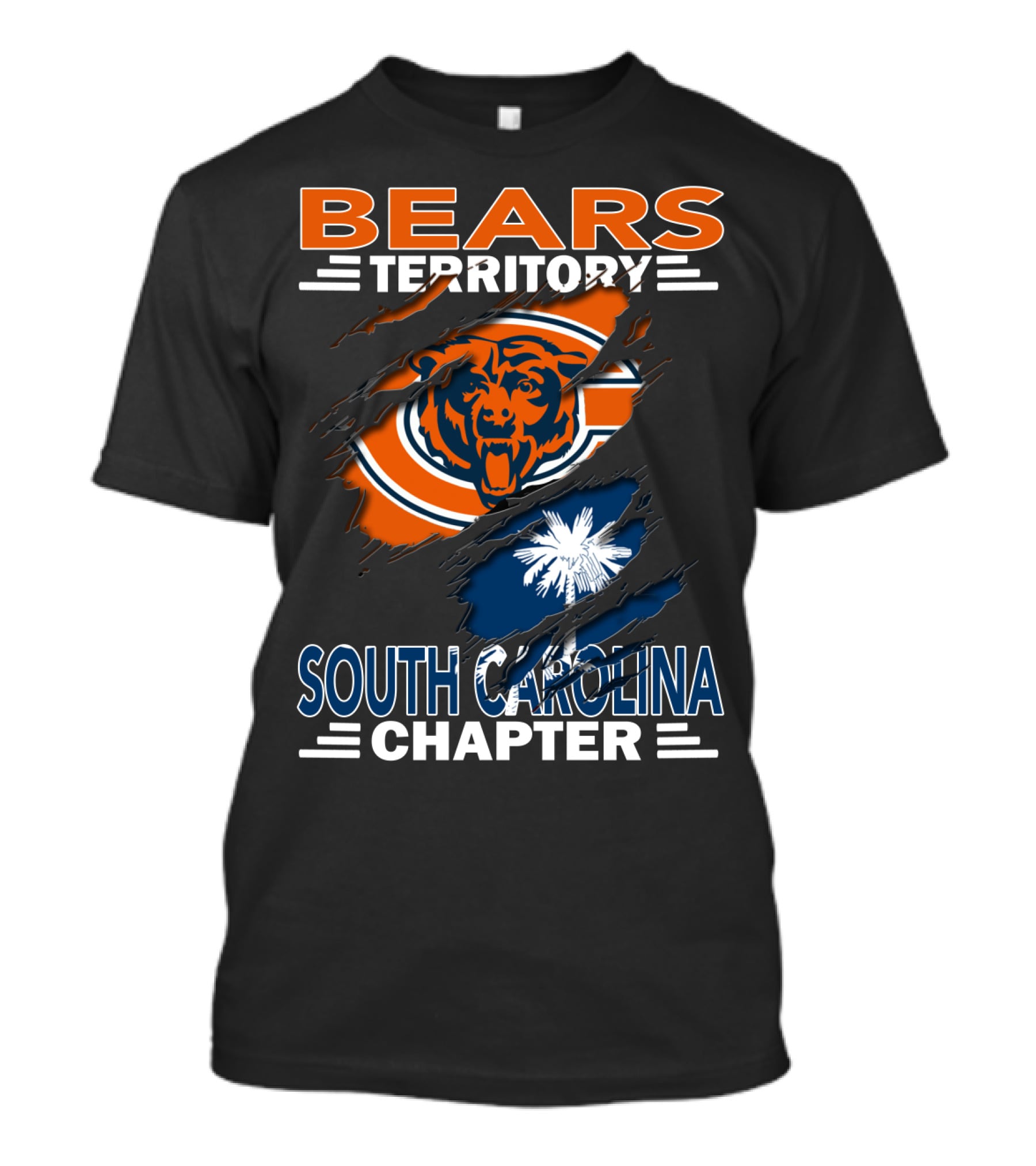 Bears Territory South Carolina Chapter Palmetto Football Fan Club T-Shirt