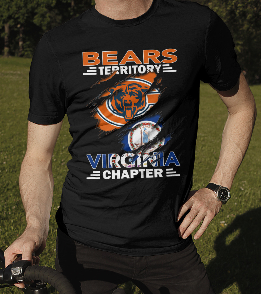 Bears Territory Virginia Chapter Chicago Bears Fan Club Virginia Division T-Shirt