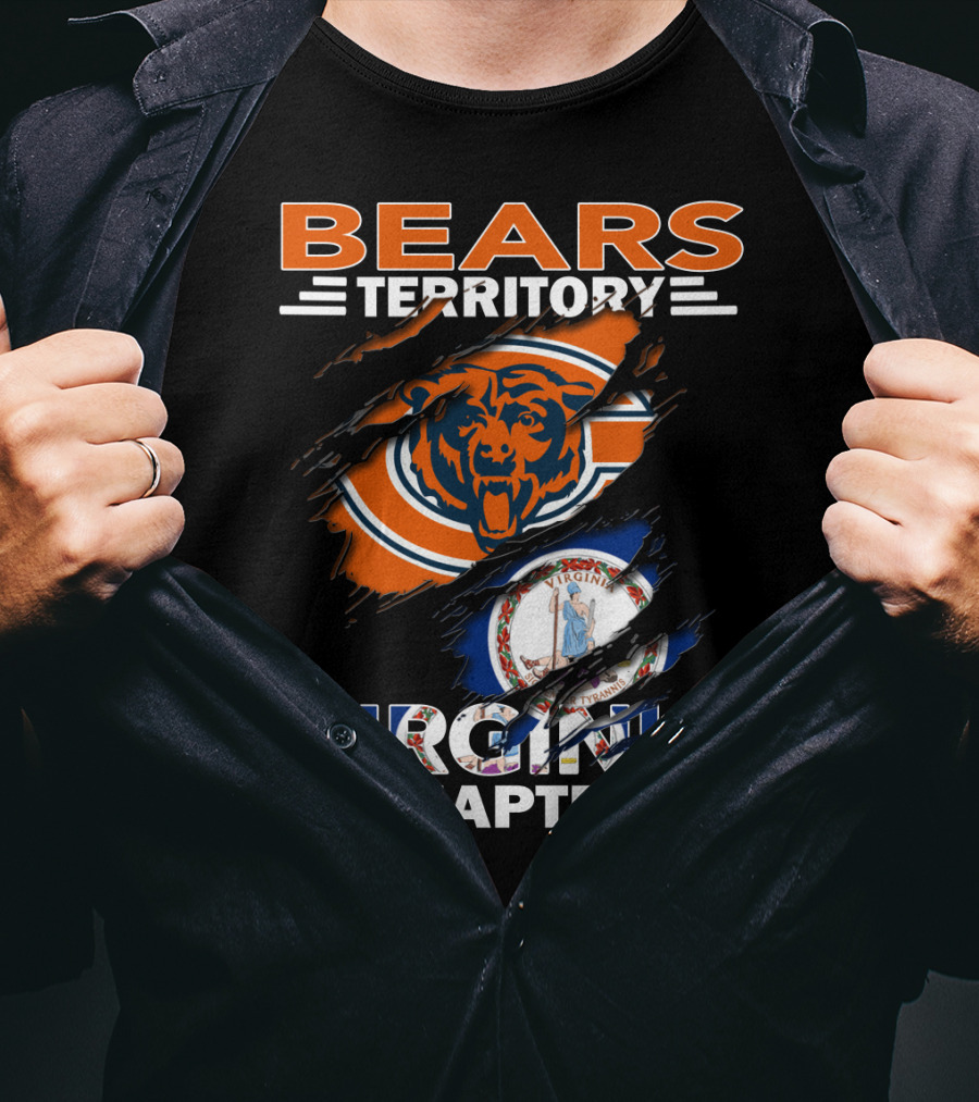 Bears Territory Virginia Chapter Chicago Bears Fan Club Virginia Division T-Shirt