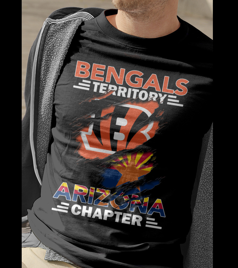 Bengals Territory Arizona Chapter Bengals Logo Arizona Flag T-Shirt