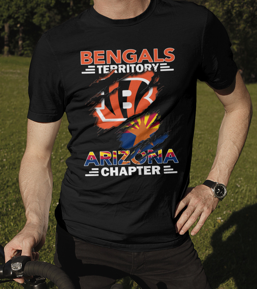 Bengals Territory Arizona Chapter Bengals Logo Arizona Flag T-Shirt