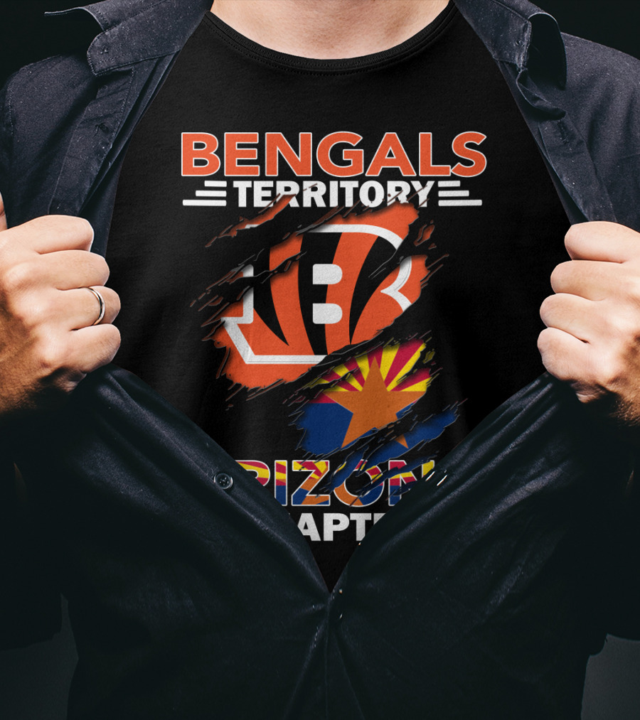 Bengals Territory Arizona Chapter Bengals Logo Arizona Flag T-Shirt