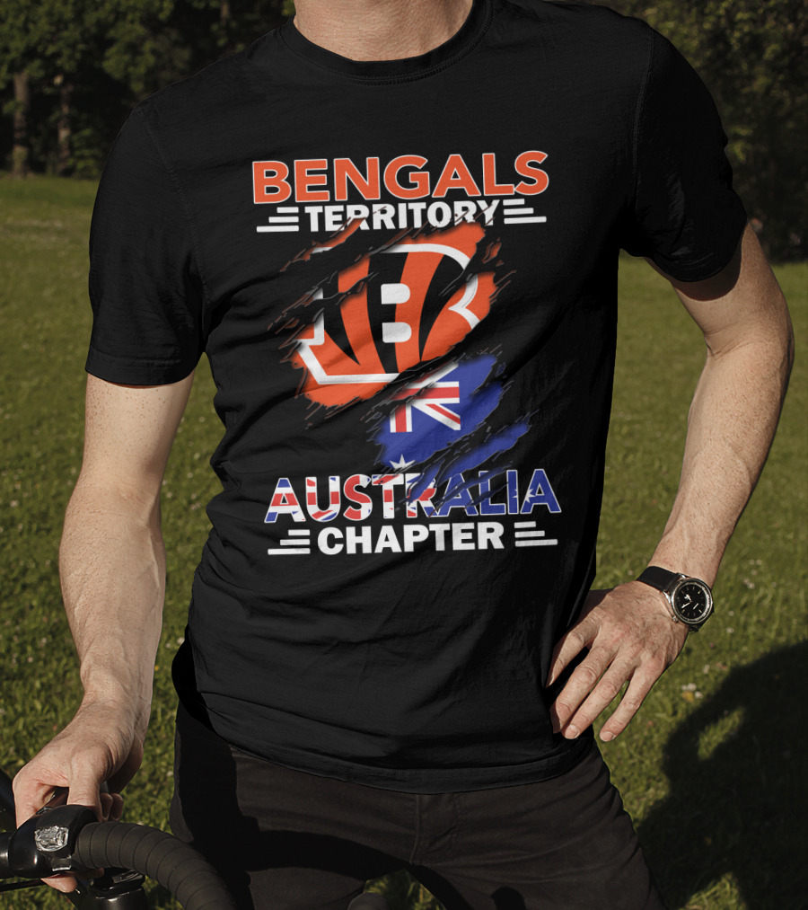 Bengals Territory Australia Chapter With Flag T-Shirt