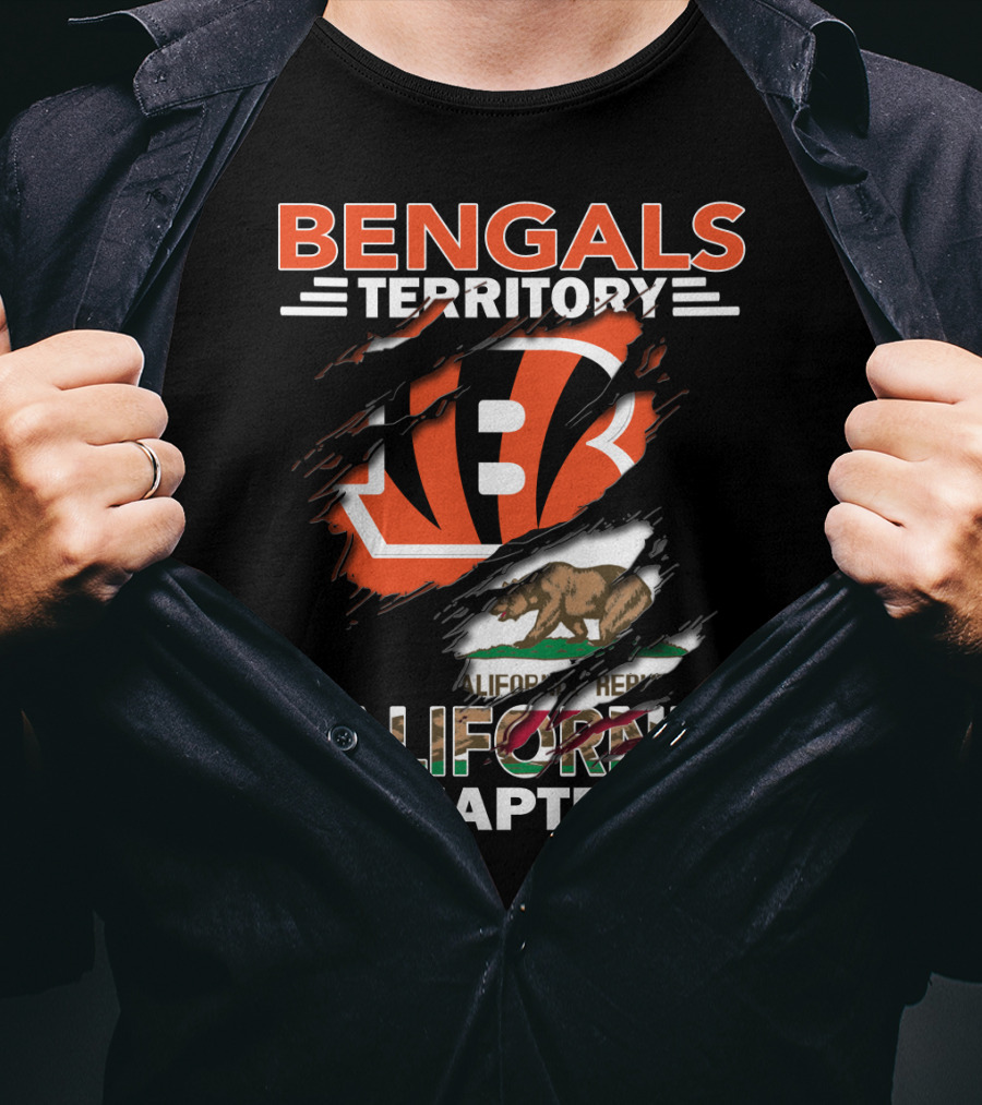 Bengals Territory California Chapter Bear Flag T-Shirt