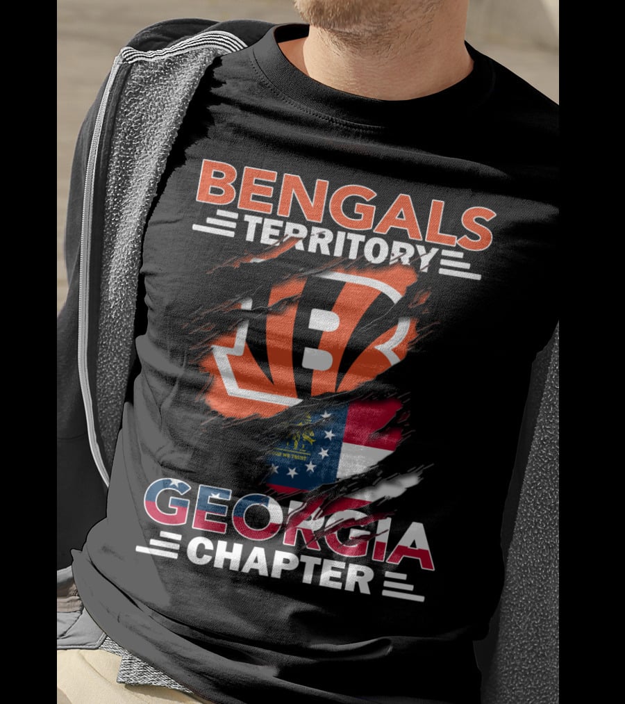 Bengals Territory Georgia Chapter Flag T-Shirt
