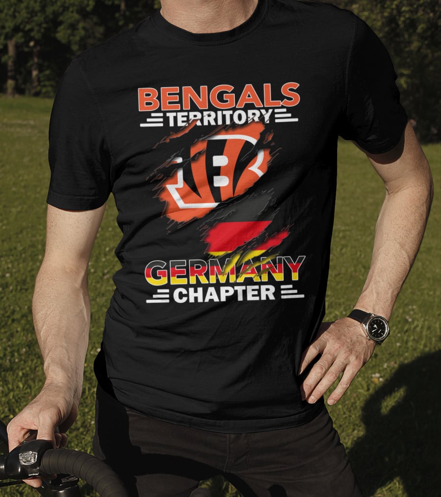 Bengals Territory Germany Chapter Logo With German Flag Elements T-Shirt