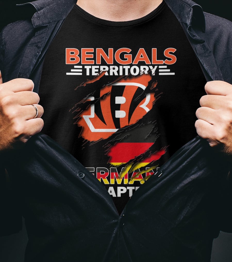 Bengals Territory Germany Chapter Logo With German Flag Elements T-Shirt